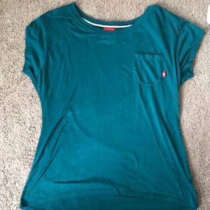 Turquoise Nike pocket t-shirt